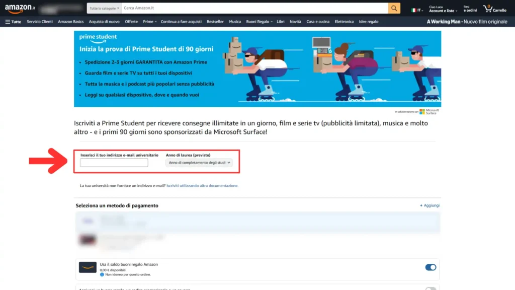 Amazon Prime Student: come funziona e come iscriversi gratis per 90 giorni 3 attivare amazon prime student email universitaria