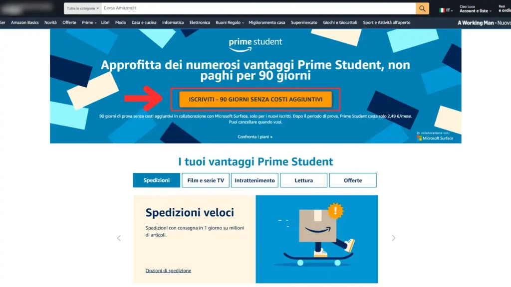 Amazon Prime Student: come funziona e come iscriversi gratis per 90 giorni 2 attivare amazon prime student gratis 90 giorni