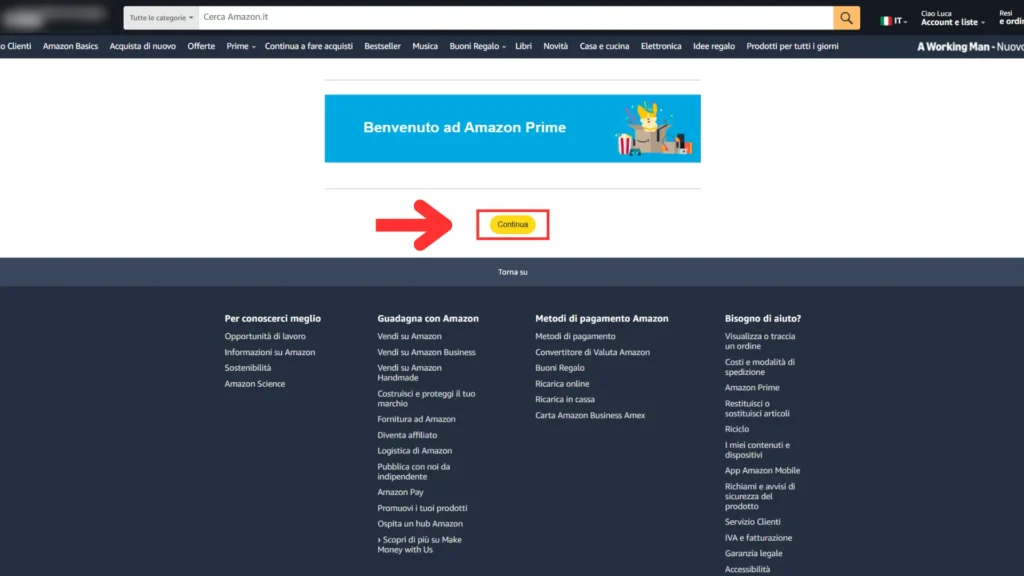 Come iscriversi ad Amazon Prime e attivare la prova gratuita 5 conferma attivazione amazon prime benvenuto