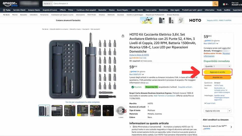 Come inserire coupon e codici sconto su Amazon 2 amazon inserire codice sconto carrello