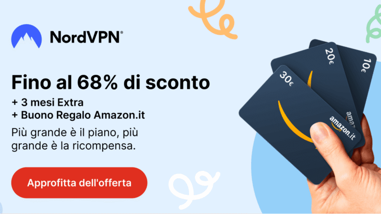 NordVPN: Fino a 30€ di Buono Regalo Amazon