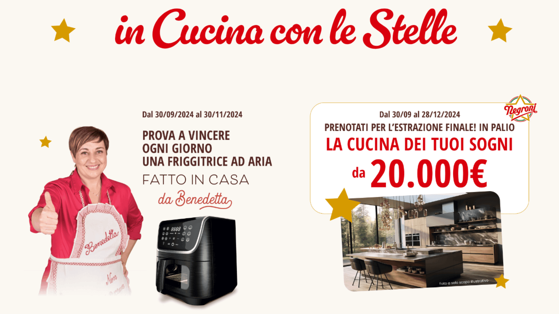 Concorso Negroni: Vinci una friggitrice ad aria e un voucher da 20.000 euro! 1 Concorso Negroni