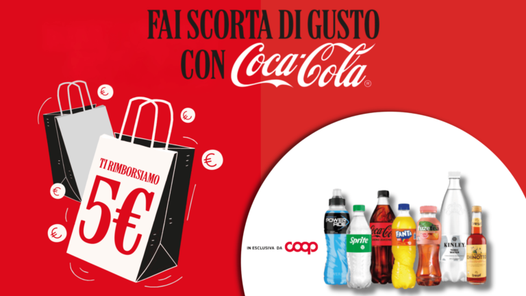 Cashback Coca-Cola: Ricevi 5 euro di rimborso sulla tua spesa!