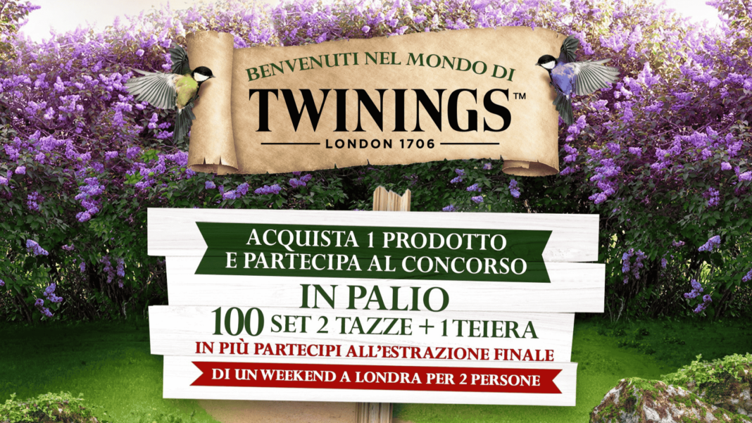 Immagine del Concorso Twinings: occasione di vincere un viaggio a Londra e kit di tè raffinati.