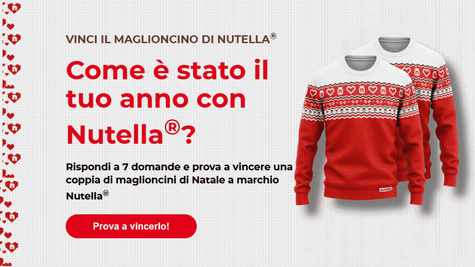 Concorso Nutella Natale: Vinci GRATIS Maglioncini di Natale! 1 Concorso Nutella Vinci GRATIS Maglioncini di Natale!