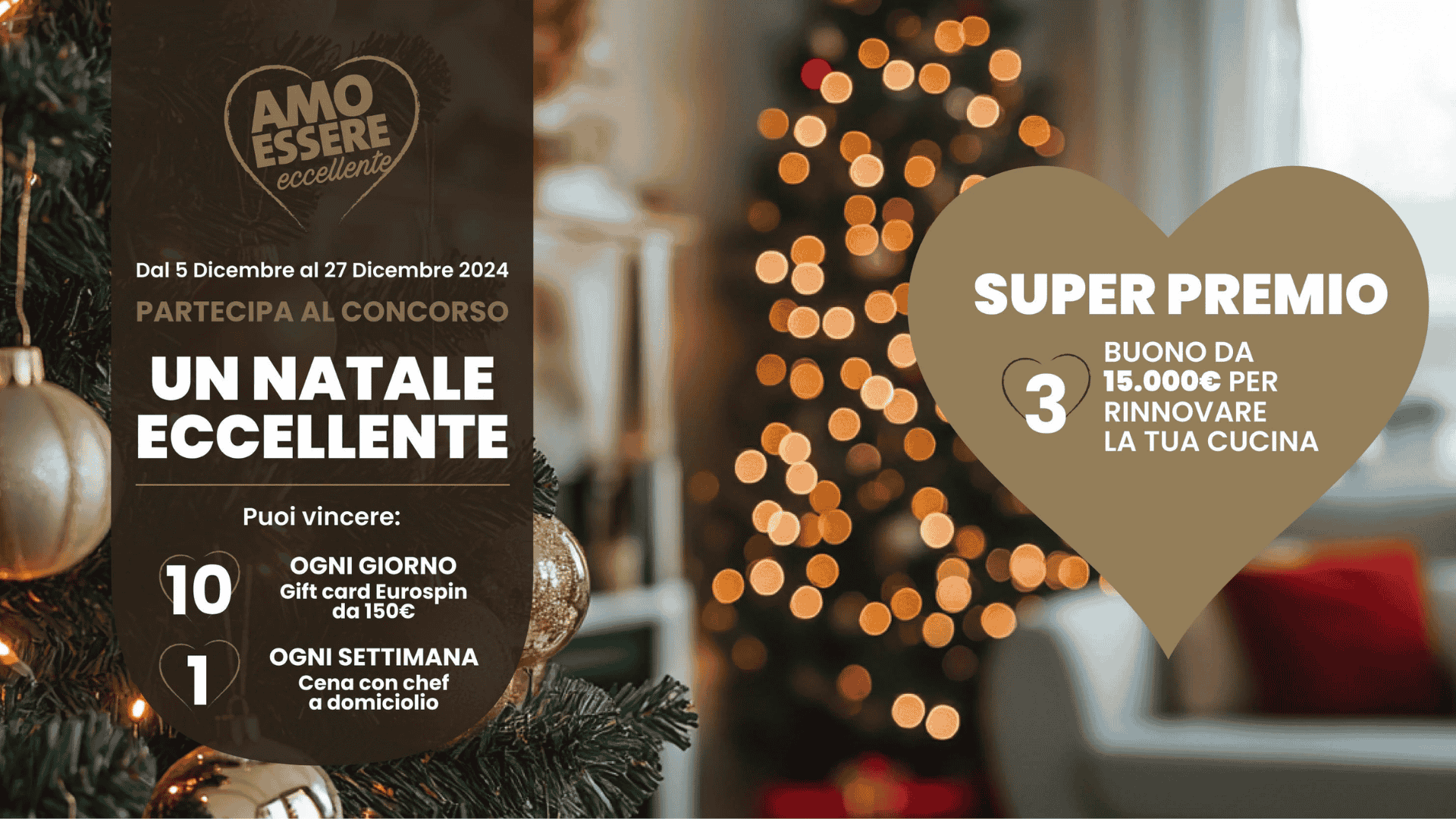 Concorso Eurospin "Un Natale Eccellente": Vinci fantastici premi! 1 Concorso Eurospin 2024 Un Natale Eccellente