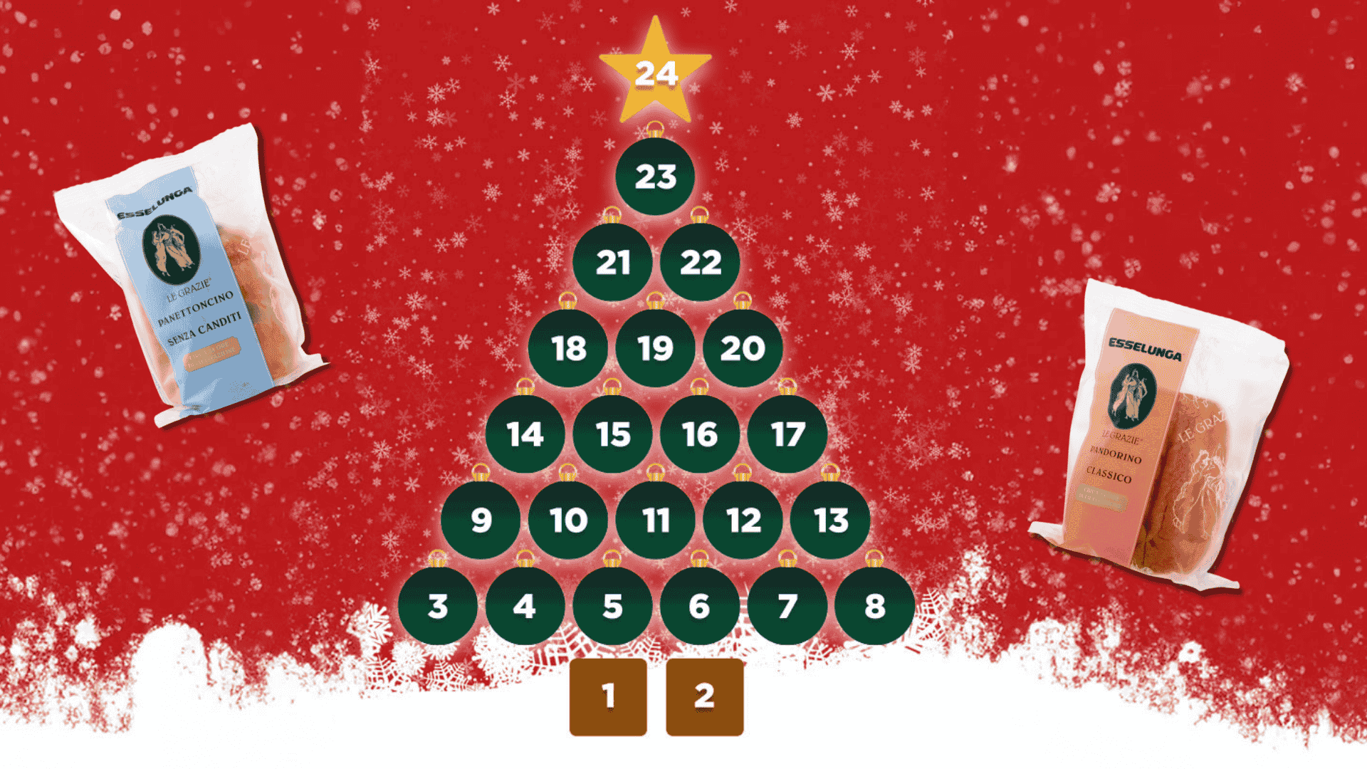 Esselunga Calendario dell’Avvento 2024: Vinci GRATIS Panettoncini e Pandorini "Le Grazie"! 1 Esselunga Calendario dell’Avvento Vinci GRATIS Panettoncini e Pandorini Le Grazie!