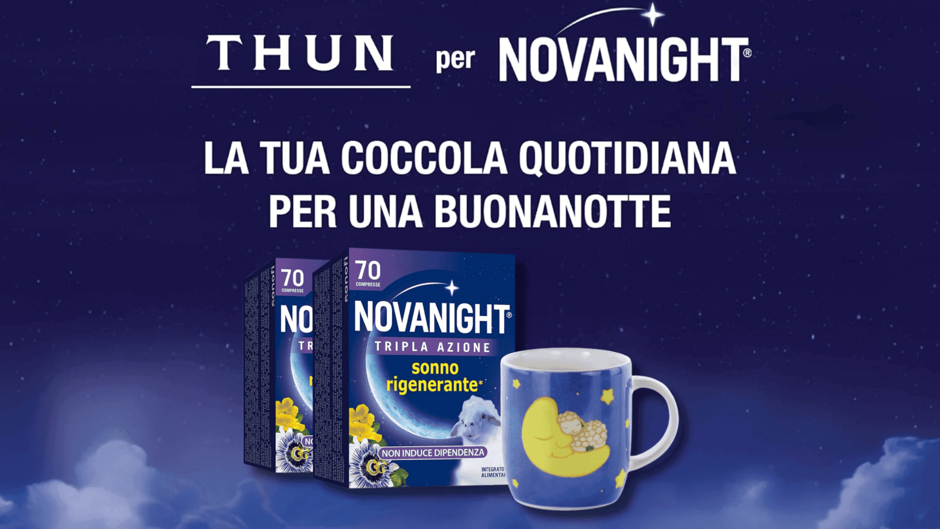 Omaggio Novanight: Ricevi una tazza Thun in regalo! 1 Omaggio tazza Thun Novanight