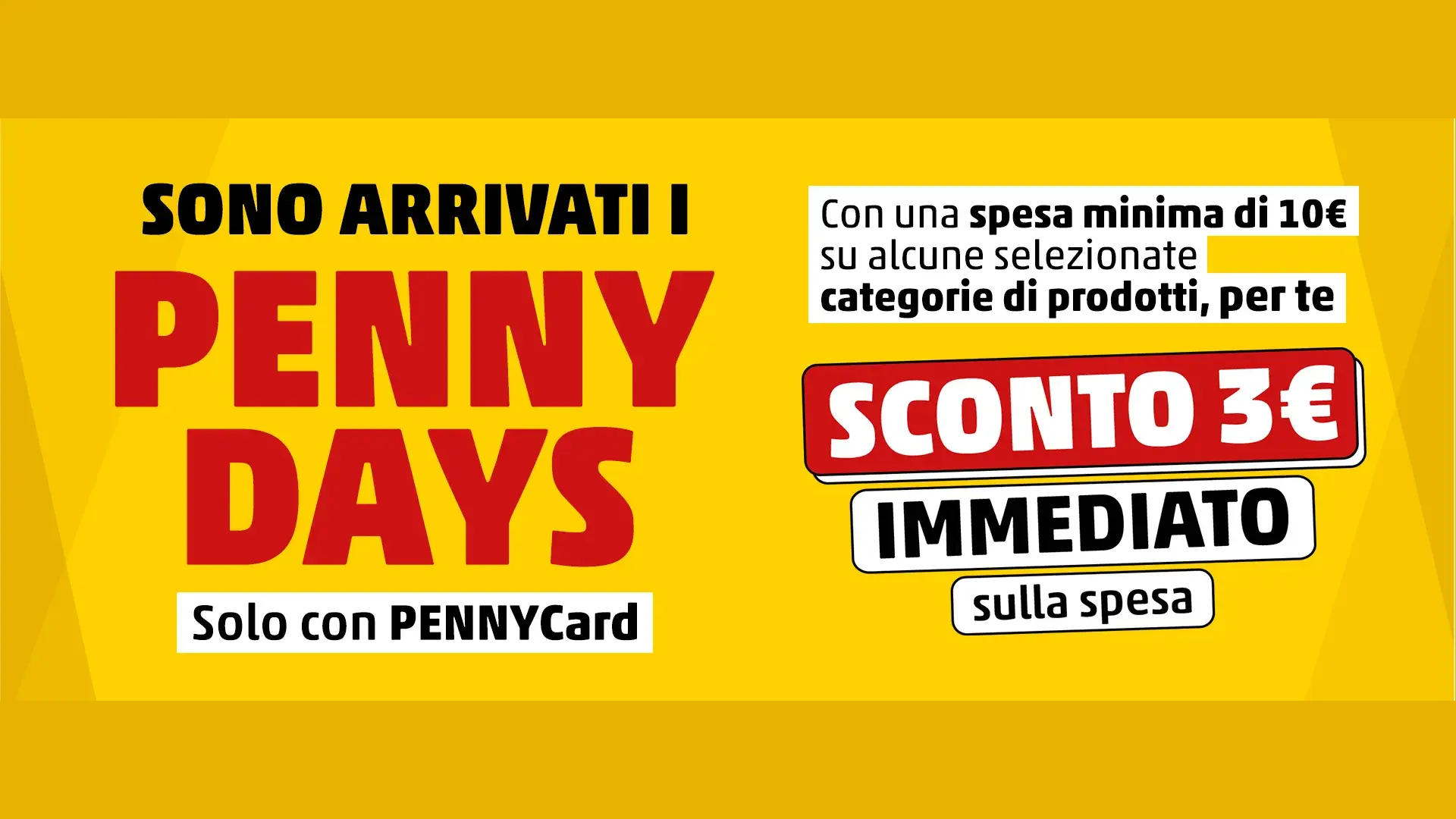 Arrivano i PENNY DAYS Ricevi uno sconto su surgelati, detergenti e alcolici