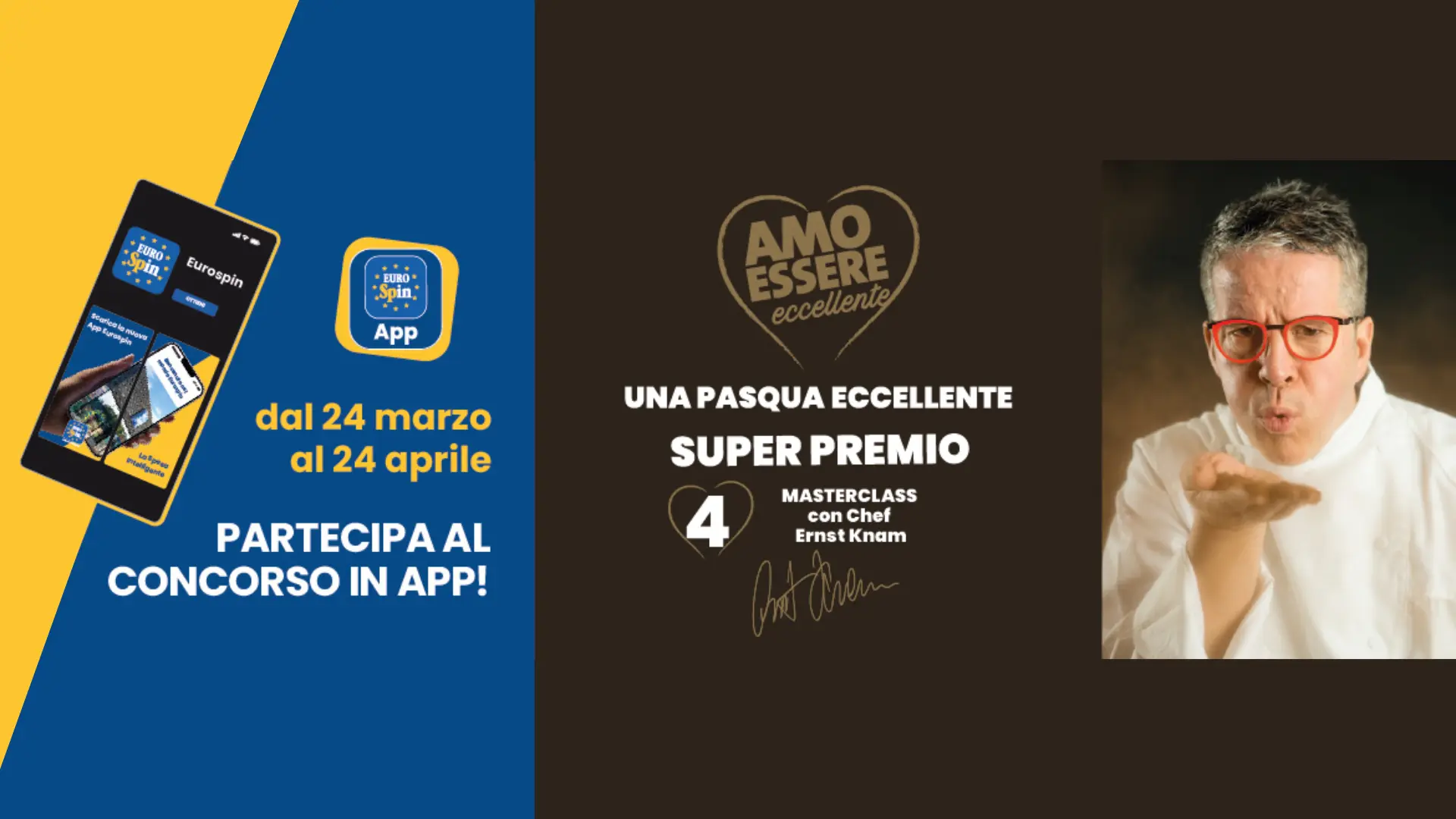 Concorso Eurospin Pasqua: vinci spesa e Masterclass con Knam! 1 Concorso Eurospin Pasqua vinci spesa e Masterclass con Knam