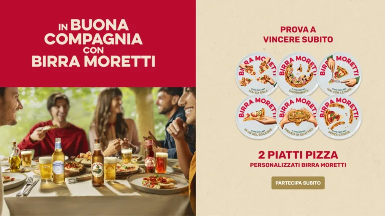Concorso Birra Moretti 2025: vinci subito set di piatti pizza personalizzati