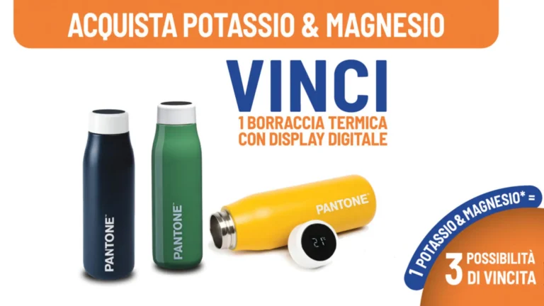 Acquista Potassio & Magnesio Equilibra e vinci una borraccia termica con display digitale