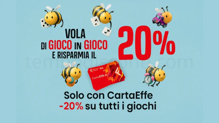 Ape con occhiali e sconto 20% Feltrinelli CartaEffe sui giochi di Pasqua 2025