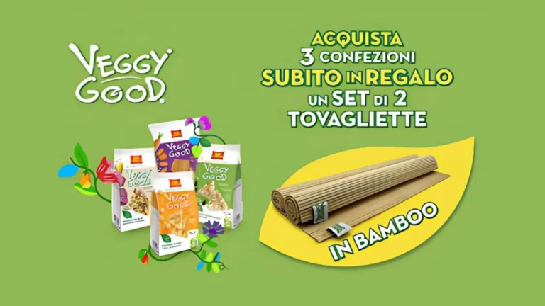 Immagine promozionale San Carlo: acquista 3 confezioni Veggy Good e ricevi un set di 2 tovagliette in bambù