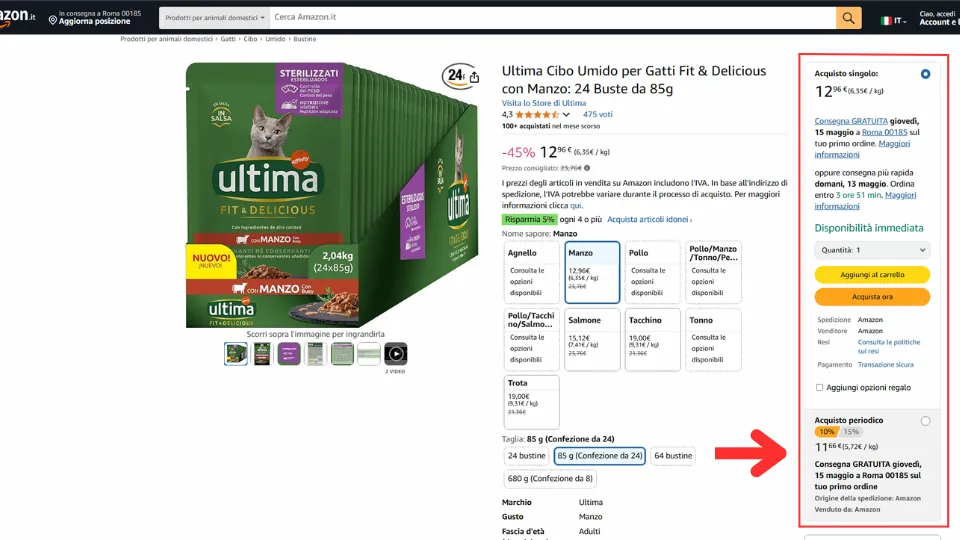 Iscriviti e Risparmia Amazon: come funziona e come annullare l'acquisto periodico 3 acquisto periodico amazon come ci si iscrive