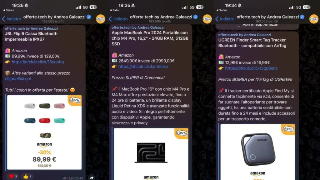 Guida ai migliori canali Telegram di offerte da seguire nel 2025 6 canale telegram offerte tech andrea galeazzi