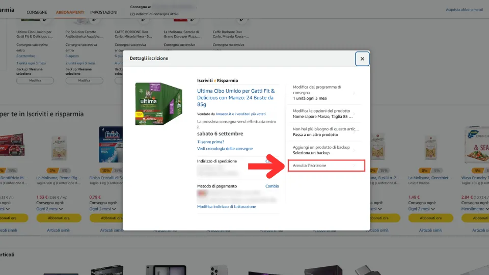 Iscriviti e Risparmia Amazon: come funziona e come annullare l'acquisto periodico 7 come cancellare iscriviti e risparmia