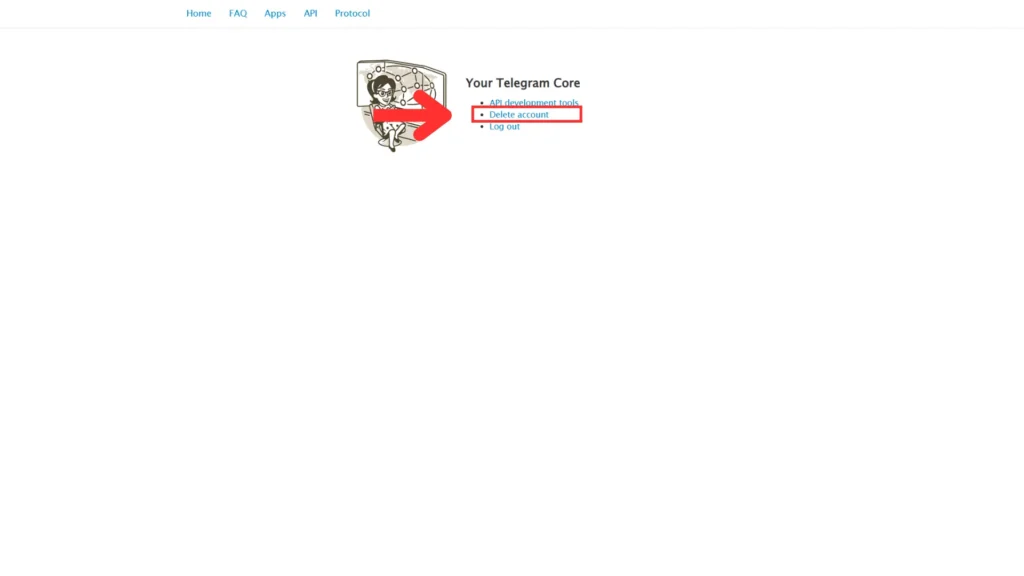 Come eliminare un account Telegram in modo definitivo nel 2025 5 come eliminare account telegram clic su delete