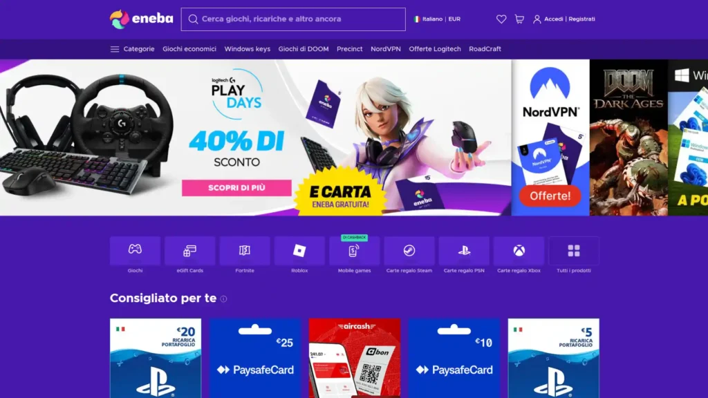 eneba gift card a poco prezzo