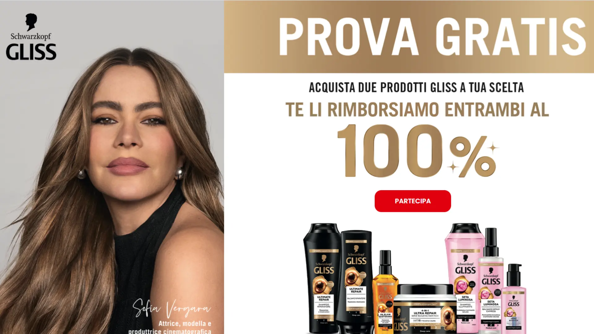 Cashback Gliss 2025: ricevi il rimborso del 100% su 2 prodotti 1 Promo Gliss 2025: acquista due prodotti e ricevi il rimborso completo del 100%