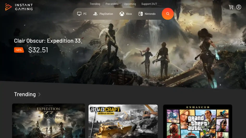 instant gaming key giochi steam