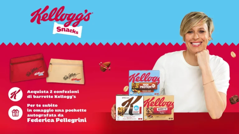 Promo Kellogg’s: ricevi una pochette autografata da Federica Pellegrini con l'acquisto di 2 barrette