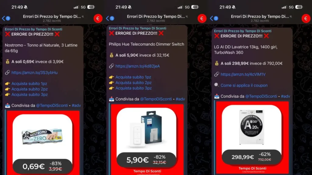 Guida ai migliori canali Telegram di offerte da seguire nel 2025 3 miglior canale telegram errori di prezzo gratis