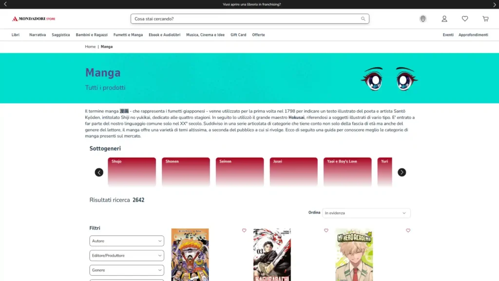 Guida ai migliori siti dove comprare manga e fumetti nel 2025 4 mondadori sito manga