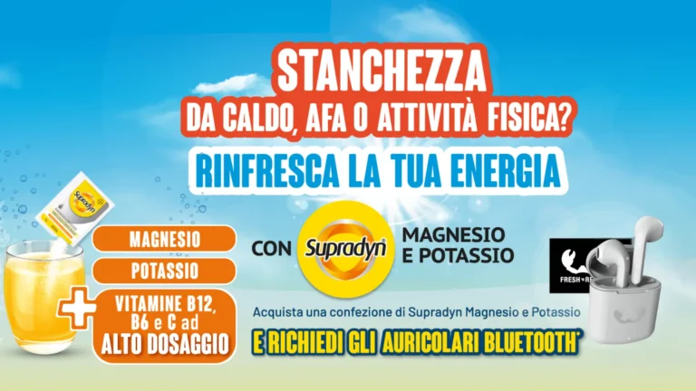 mmagine promozionale Supradyn: acquista una confezione e ricevi gli auricolari Bluetooth