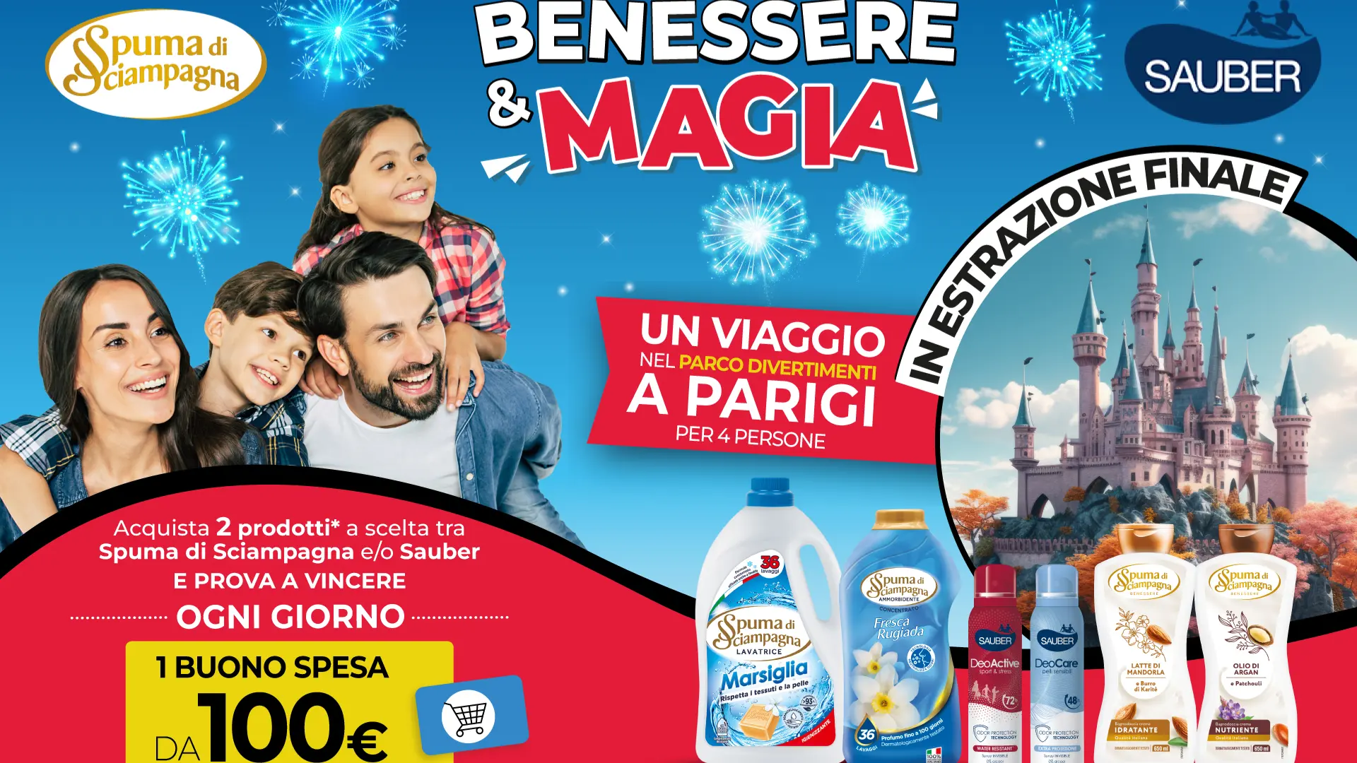 Concorso Spuma e Sauber: vinci buoni e un viaggio a Parigi 1 Concorso Spuma di Sciampagna e Sauber 2025: vinci buoni spesa e viaggio a Parigi