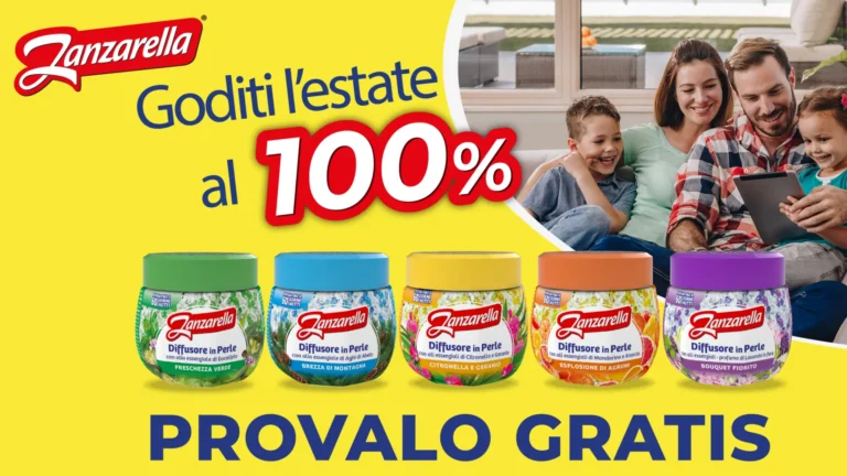 Iniziativa Zanzarella “Goditi l’estate al 100%” – rimborso completo sui diffusori in perle
