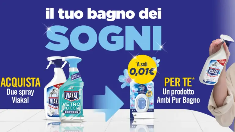 Promo Viakal con rimborso su Ambipur Bagno