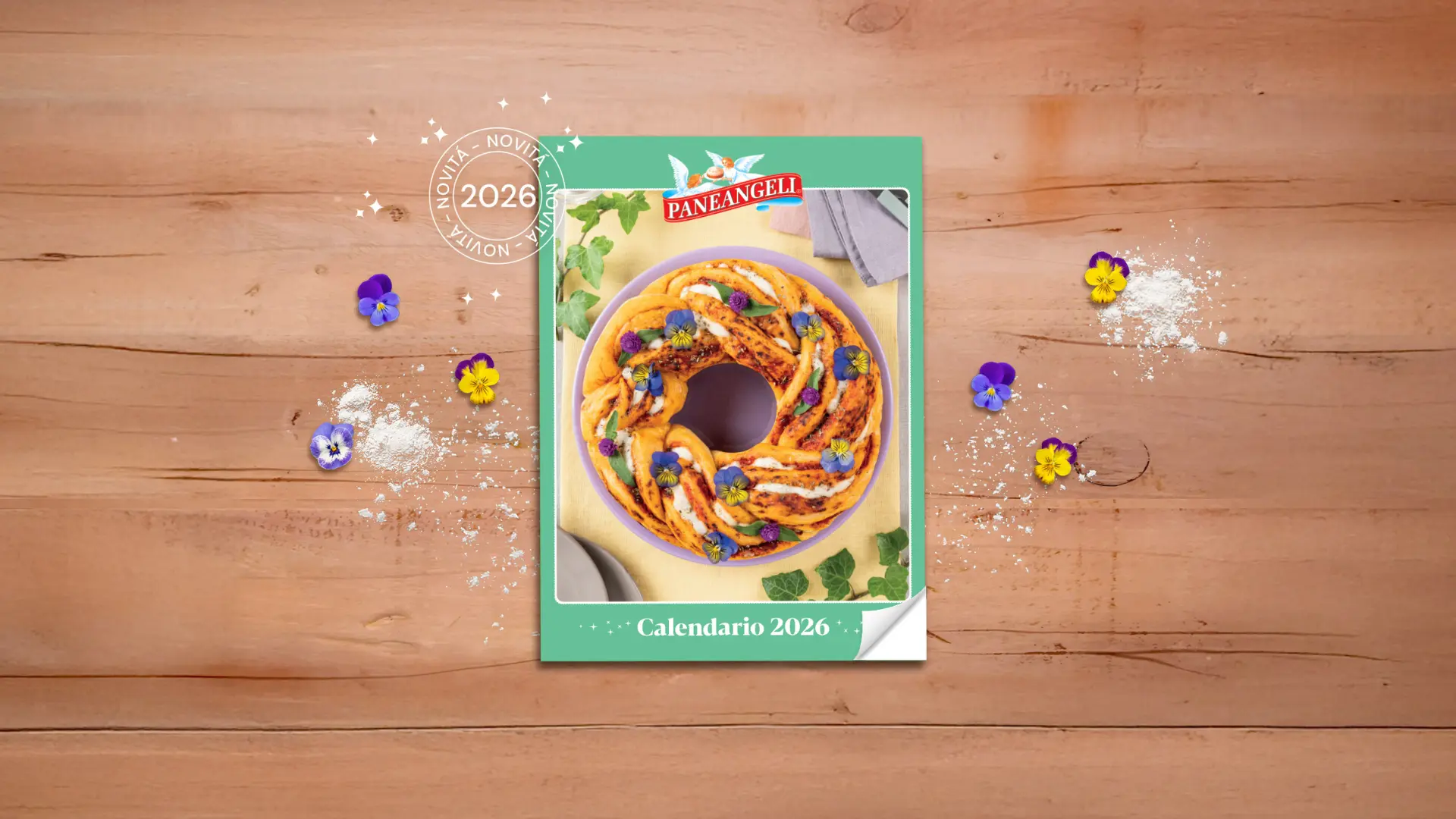 Copertina del Calendario Paneangeli 2026 in versione cartacea