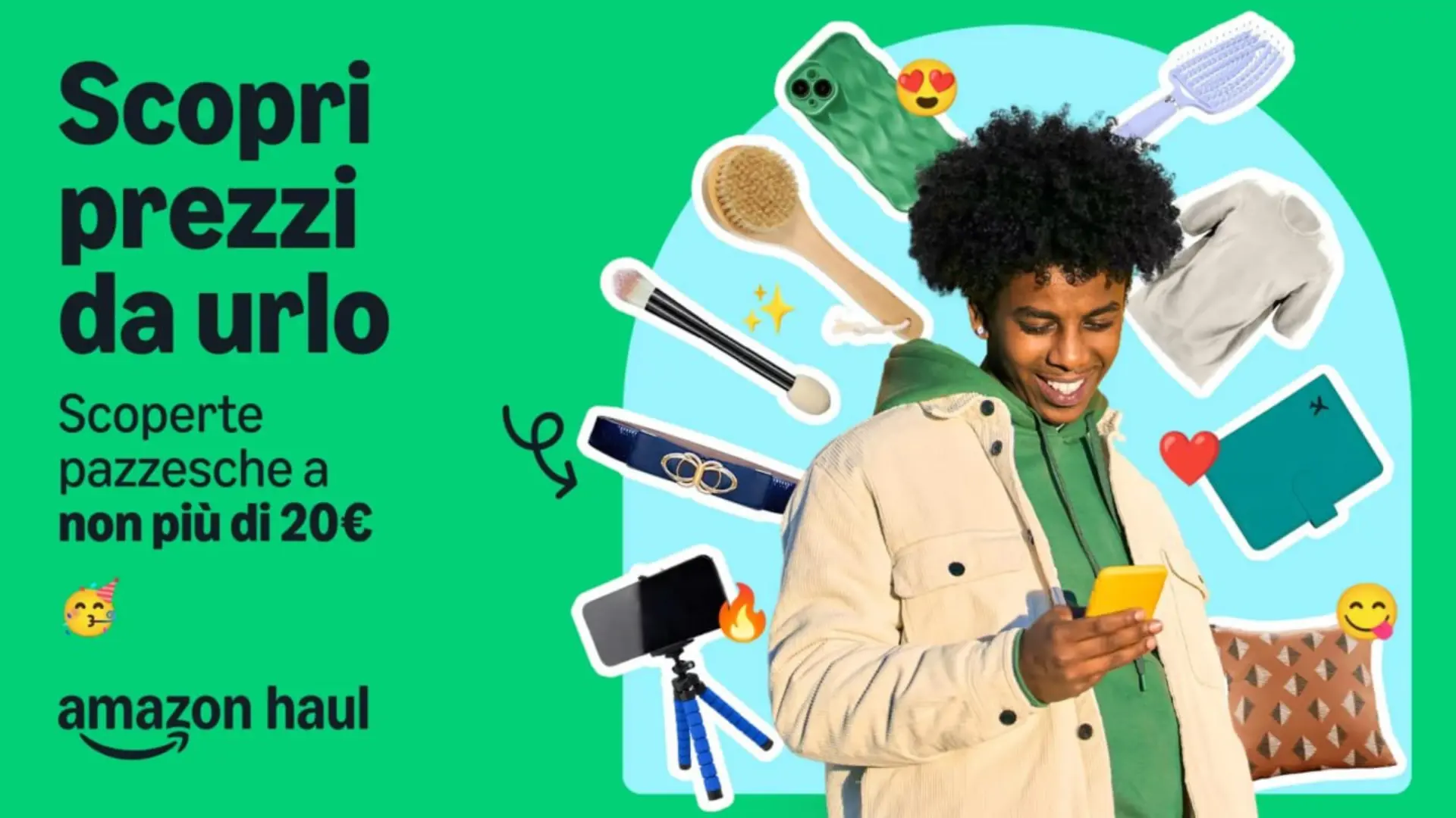 Amazon Haul sbarca in Italia: solo prodotti a meno di 20€ per sfidare Temu e Shein