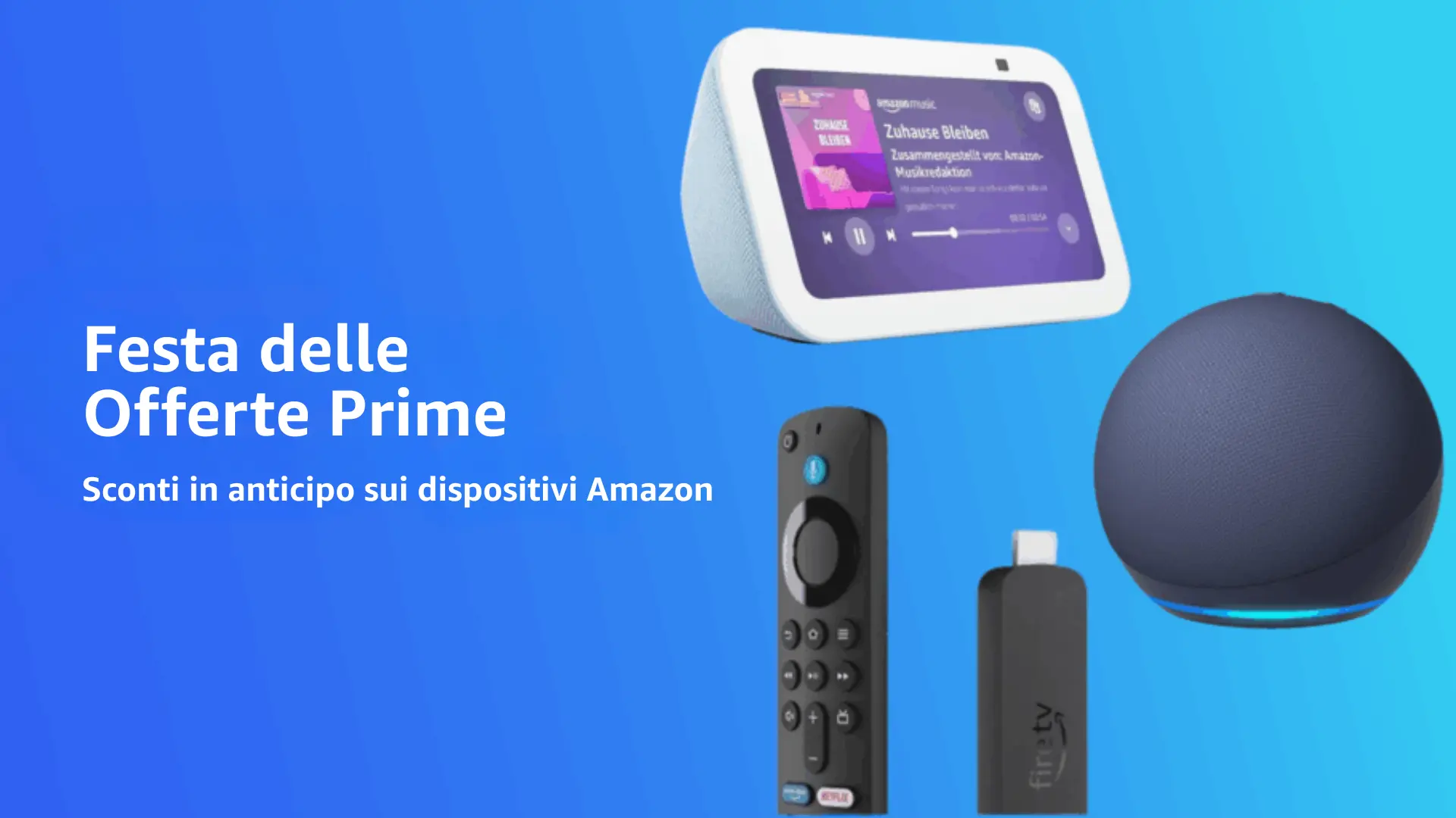 Festa delle Offerte Prime 2025: Amazon anticipa le promo con sconti sui dispositivi Echo, Fire TV e Kindle