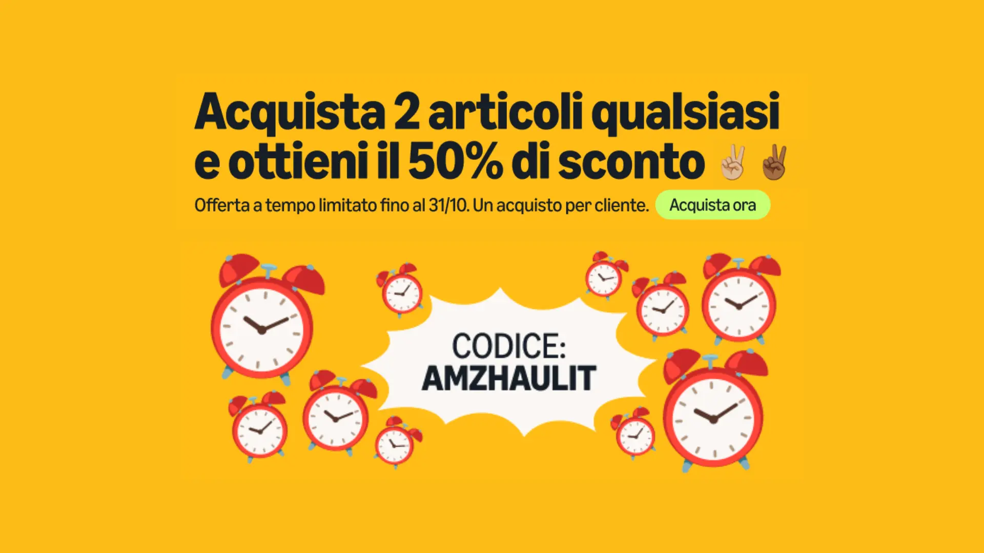 Nuova promo Amazon Haul: 50% di sconto se acquisti almeno 2 articoli 1 nuova-promo-amazon-haul-50-sconto-con-codice-sconto-coupon-ottobre-2025