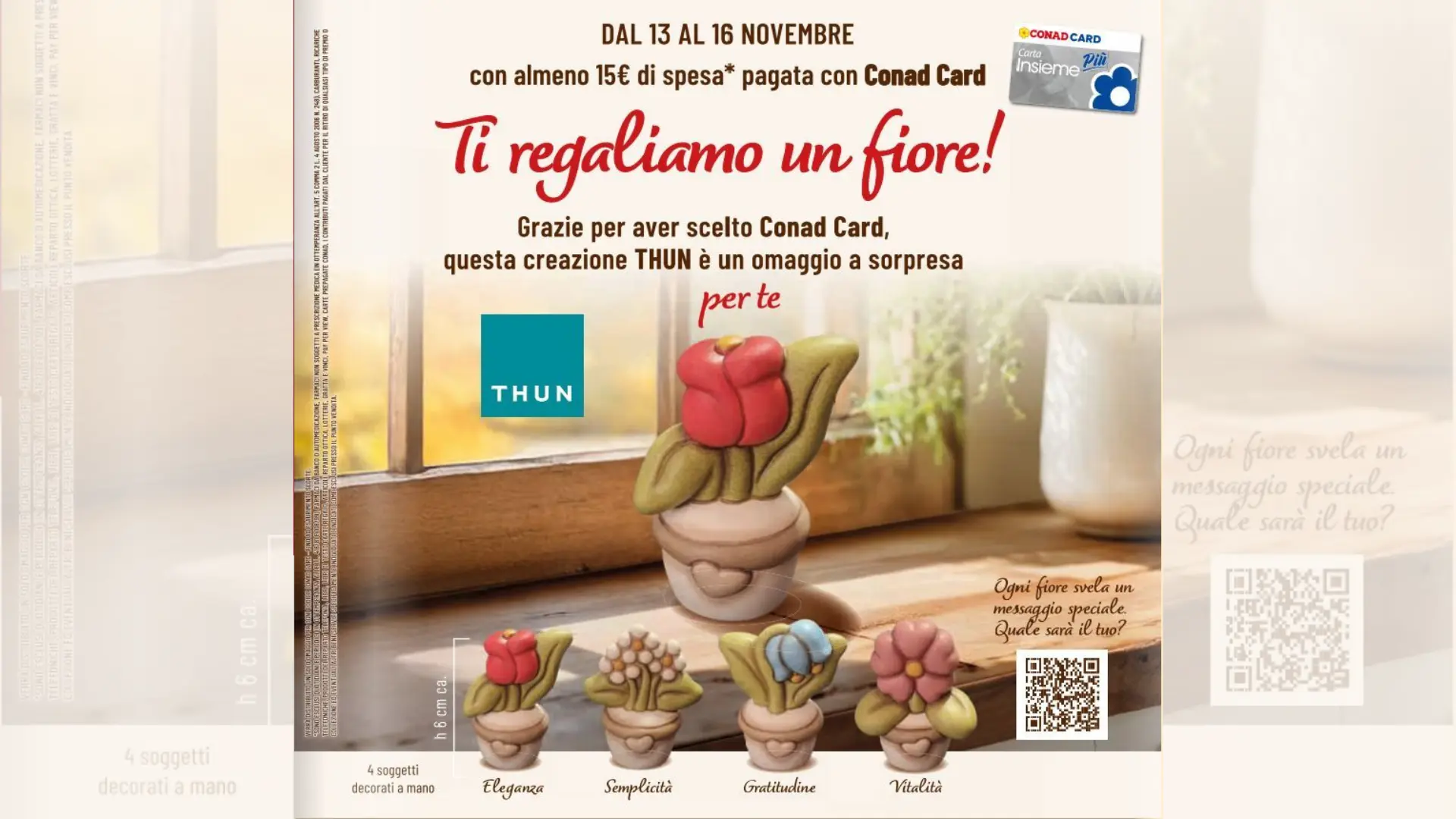 Conad Ti regala un fiore THUN: scopri come riceverlo GRATIS