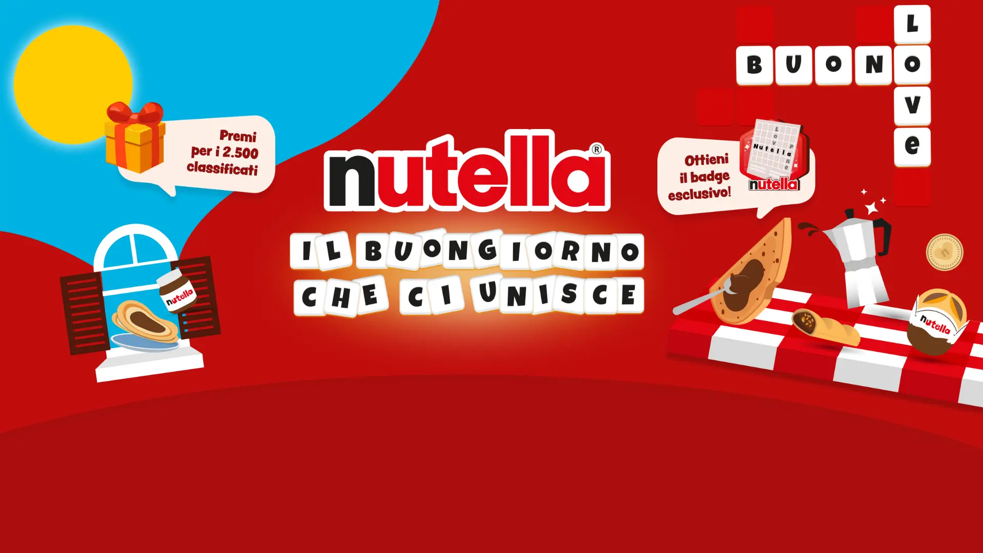 Concorso Nutella Il buongiorno che ci unisce con premi per i primi 2.500