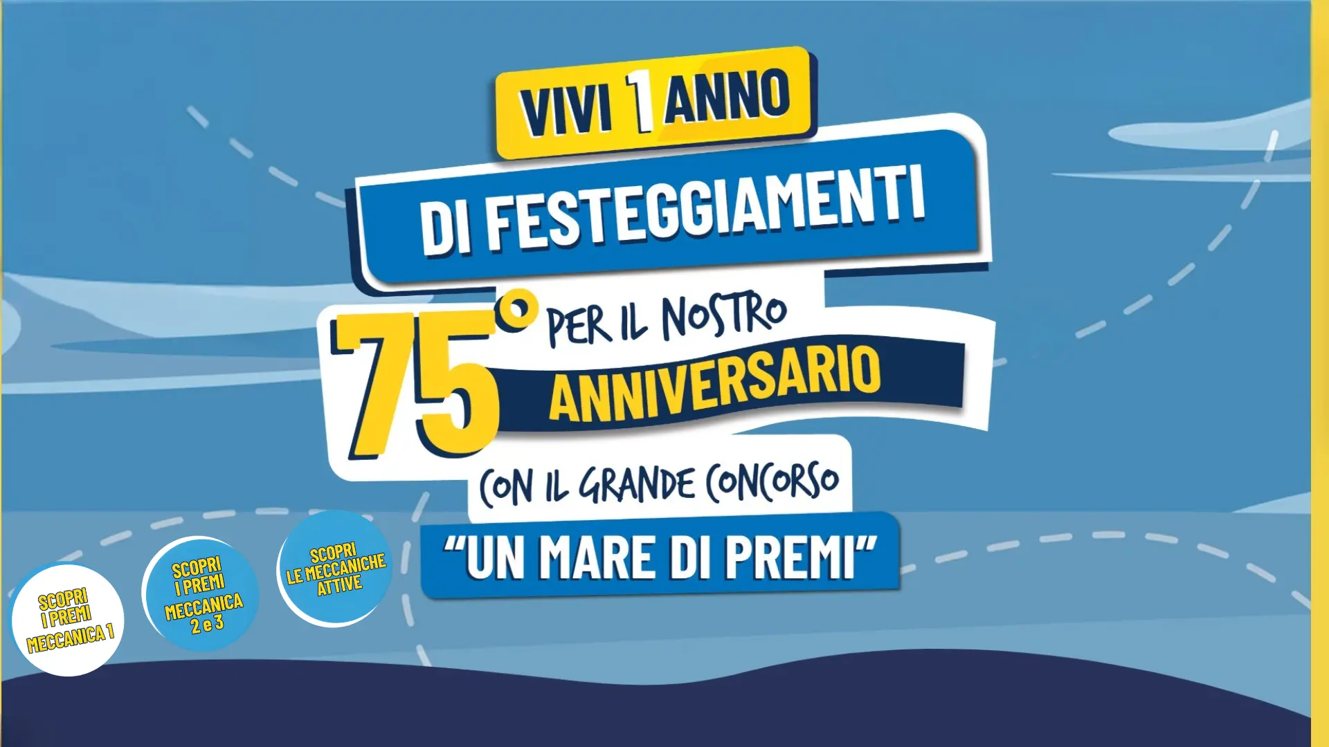 Grafica ufficiale concorso Nostromo Un Mare di Premi per il 75° anniversario