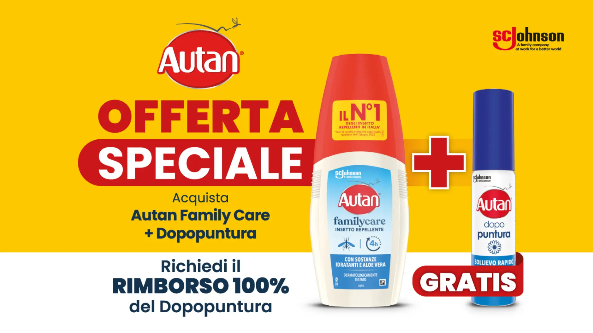 Promo cashback Autan con dopopuntura gratis acquistando Family Care