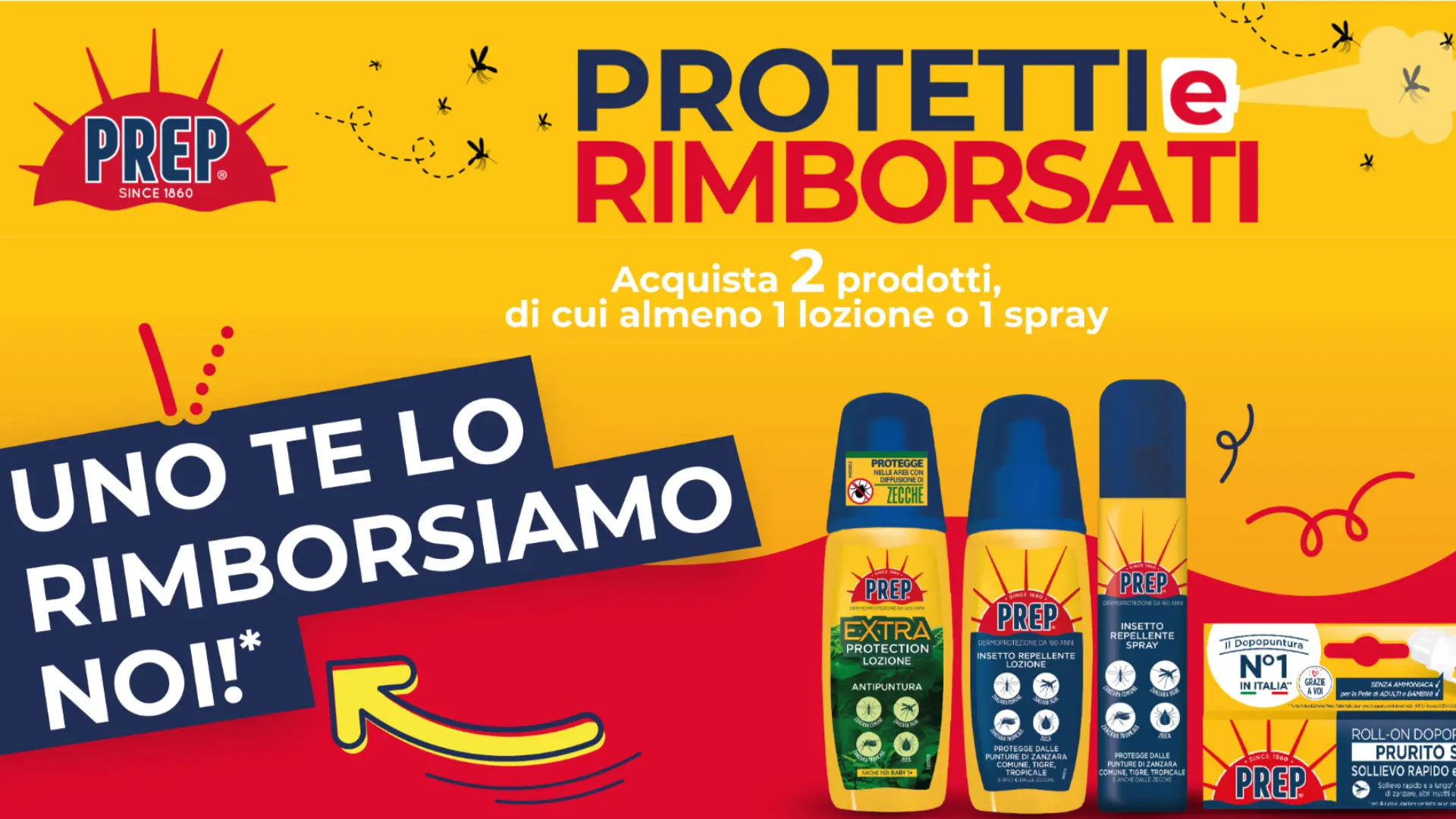 Promo Prep Protetti & Rimborsati con cashback fino a 5 euro sui prodotti repellenti