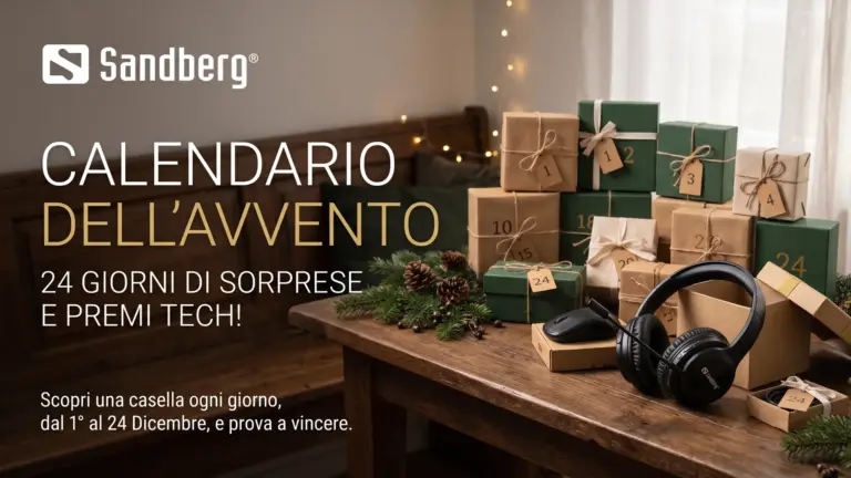Calendario dell’Avvento Sandberg 2026: un concorso al giorno dal 1° al 24 dicembre