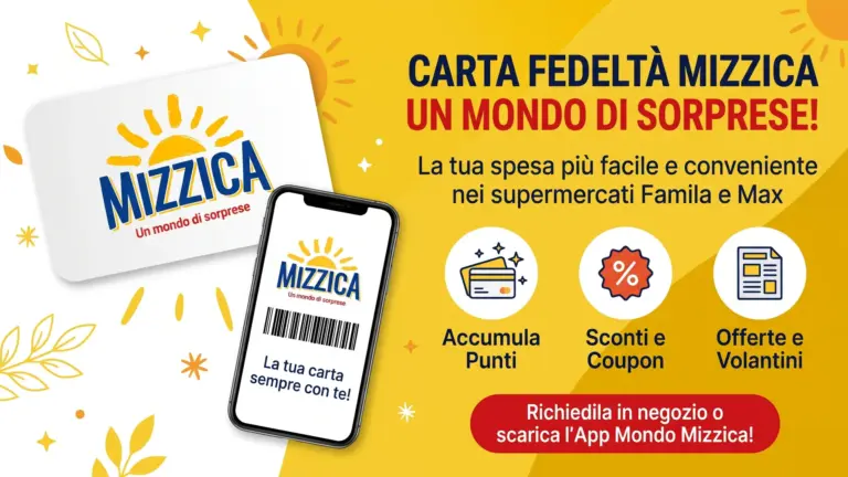 Carta Mizzica Famila Sicilia e MAX: come funziona, coupon, sconto over 60 e bollini