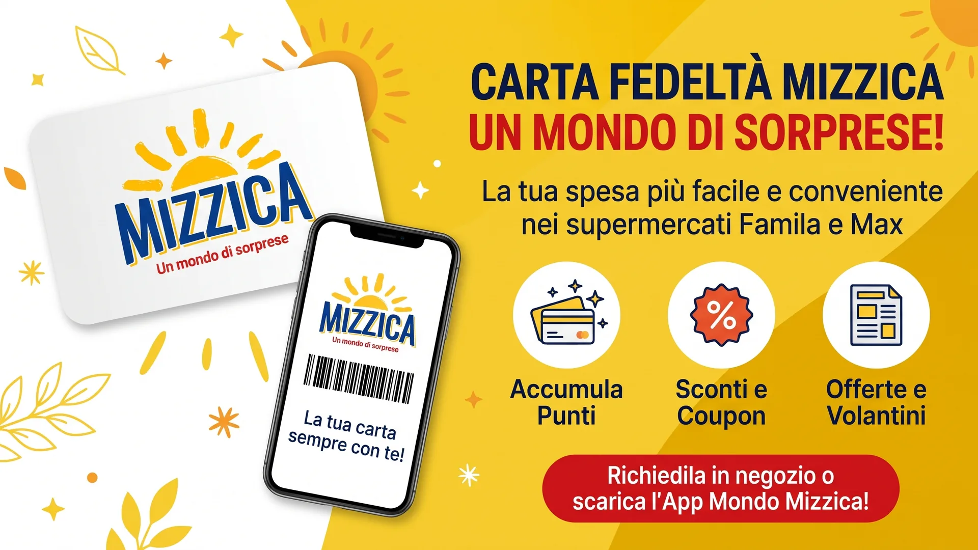 Carta Mizzica Famila Sicilia e MAX: come funziona, coupon, sconto over 60 e bollini