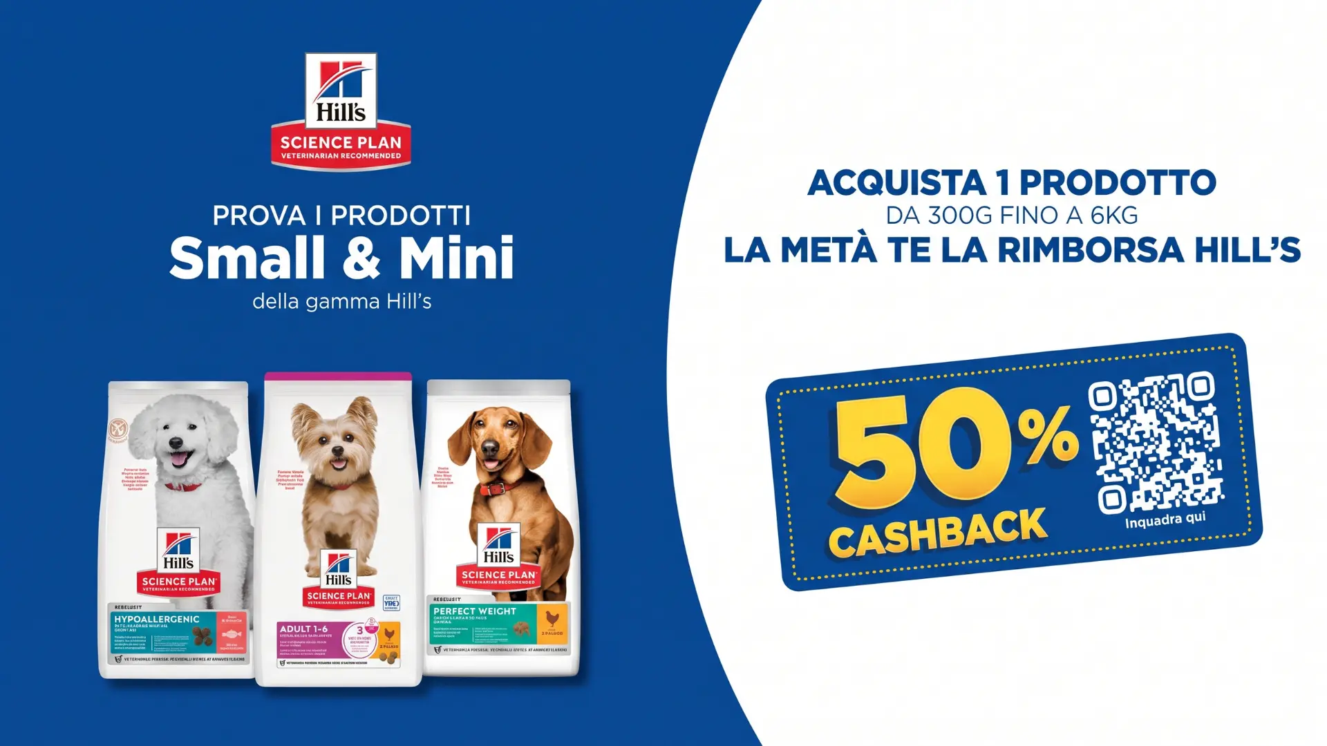 Cashback Hill’s Science Plan: come ottenere il rimborso del 50% fino a tre volte