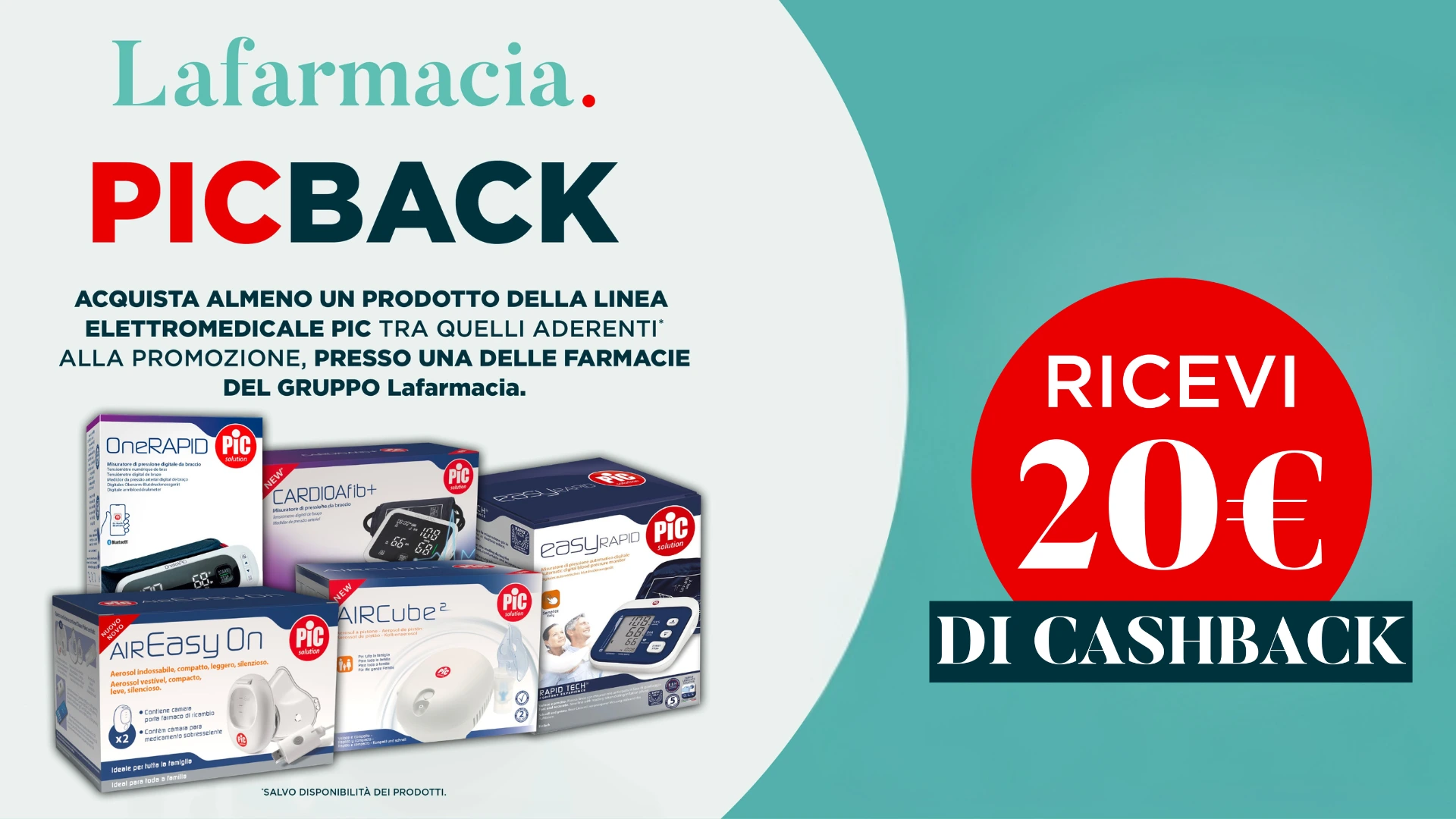 Cashback PIC Back: 20 euro di rimborso su misuratori di pressione e aerosol