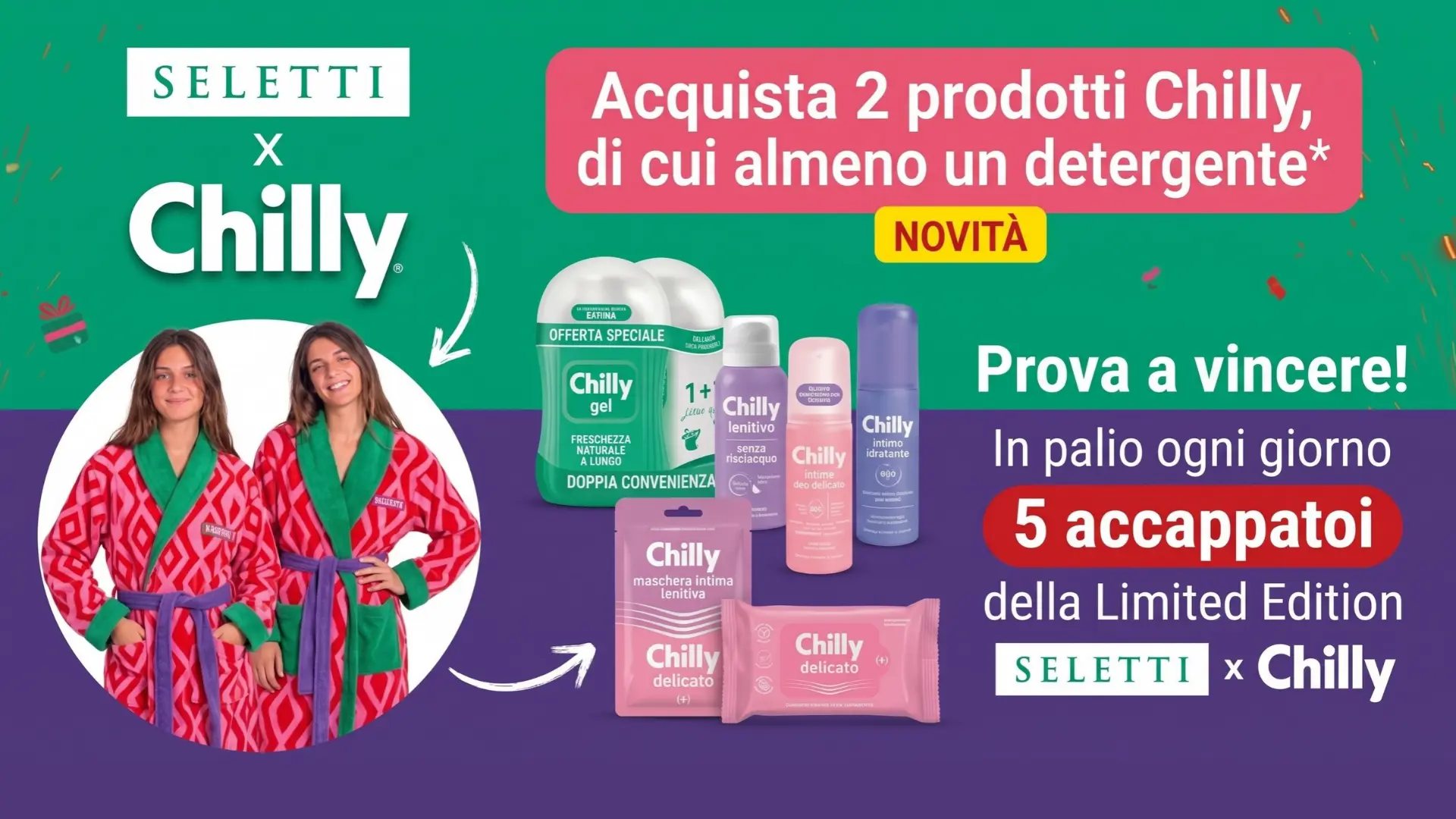 Concorso Vinci con Chilly: in palio l’accappatoio della limited edition