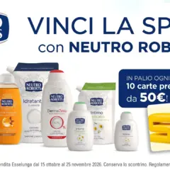 Concorso Neutro Roberts da Esselunga: in palio 140 buoni spesa da 50€