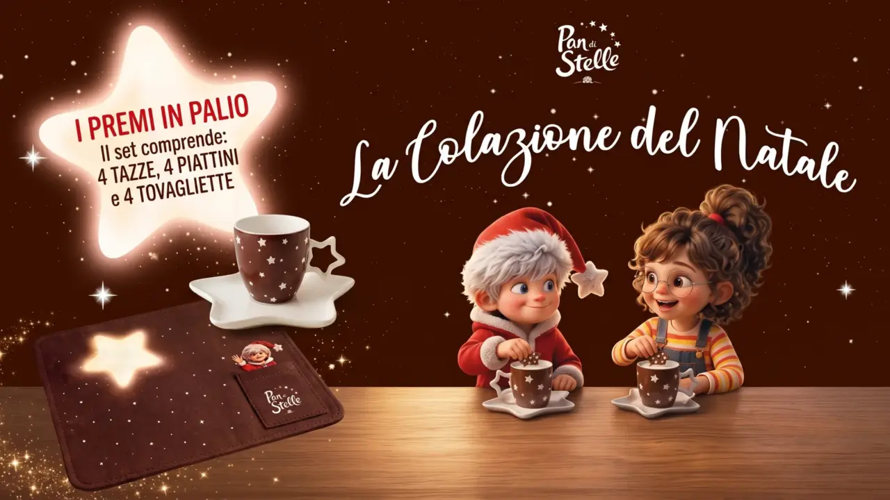 Concorso Pan di Stelle “La Colazione del Natale”: in palio 1.000 set con tazze e piattini