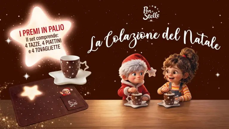 Concorso Pan di Stelle “La Colazione del Natale”: in palio 1.000 set con tazze e piattini